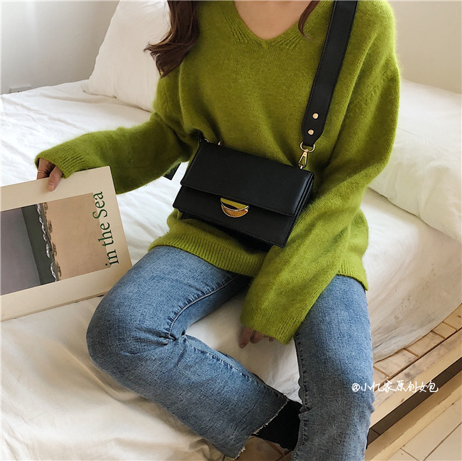 Túi xách túi xách mới 2019 thời trang trên túi nhỏ mới cao cấp cảm nhận về bầu không khí đơn giản rộng vai đeo vai Messenger túi xách - Túi xách nữ túi michael kors