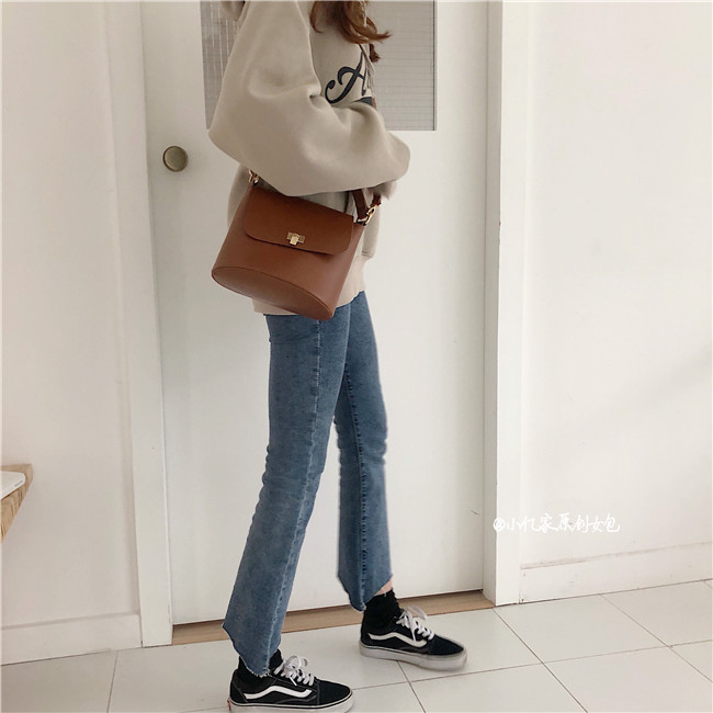Túi xách nữ 2019 hè mới phiên bản Hàn Quốc hoang dã túi khóa Messenger khóa túi xách siêu cháy túi xô vai - Túi xách nữ balo túi xách nữ