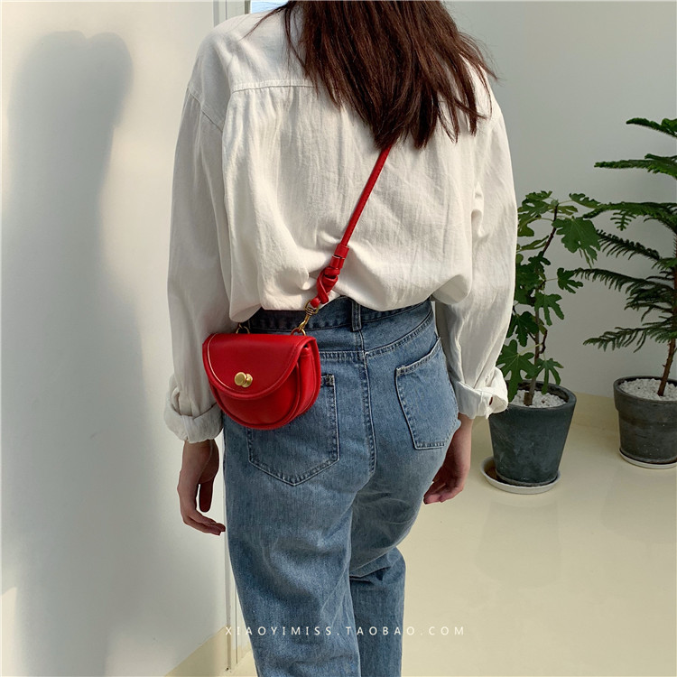 Túi xách mới 2019 hè lưới đỏ gói phong cách hoang dã thời trang retro bán nguyệt yên túi nữ Messenger - Túi xách nữ túi xách nữ hàn quốc