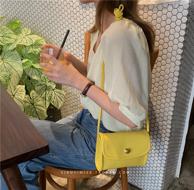 Túi 2019 mới sóng retro thời trang đơn vai Messenger túi nữ hoang dã đơn giản sinh viên hoang dã túi vuông nhỏ - Túi xách nữ túi xách nữ hàng hiệu
