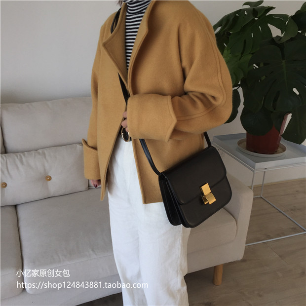 Túi xách nữ 2019 phiên bản Hàn Quốc thời trang mới đơn giản Vai túi Messenger túi đậu hũ hoang dã túi retro nhỏ vuông vuông - Túi xách nữ tui xach nu