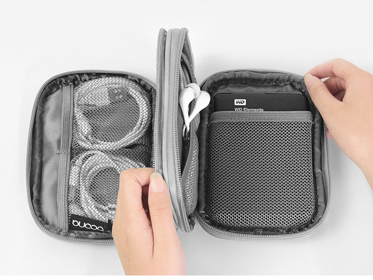 Removable đĩa cứng gói gói kết hợp một linh hoạt gói cáp tai nghe kỹ thuật số kết hợp một đĩa cứng di động tay áo bảo vệ - Lưu trữ cho sản phẩm kỹ thuật số hộp đựng cáp sạc tai nghe