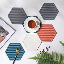 Nordic Insulation Dining Table Mat Silicone Gel Home Decoration Anti-Burn Heat Resistant Small Tray Cushion Bowl Cushion Day Style Dining Cushion Cup Cushion Dish