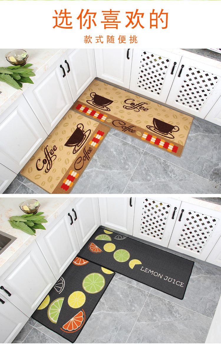 Thảm nhà bếp chống trượt chống thấm nước dải hộ gia đình không thấm nước thảm phòng tắm phòng ngủ cửa mat phòng tắm thấm mat - Thảm sàn thảm dậm chân