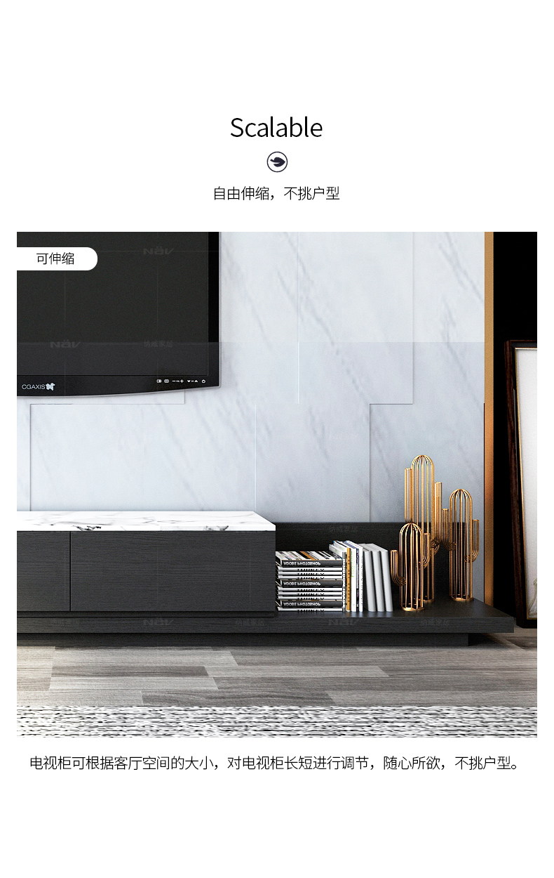 Bàn cà phê bằng đá cẩm thạch Neville kết hợp tủ bếp hình chữ nhật giường gỗ đẹp