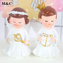  Cake decoration ornaments Angel doll baby birthday cake decoration ornaments Scene cake dessert table ornaments