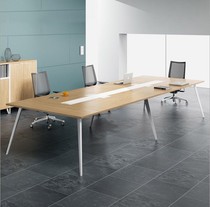 Conference table long tables simple modern steel frame overrepair Thunder wrist