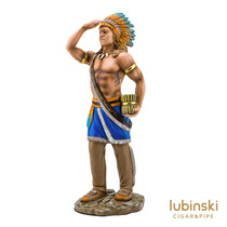 LUBINSKI Indian Chief Desk Like Resin Cigar Cultural Adornment Clubhouse Exhibits Rubinsky Pendulum