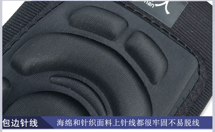 Khuỷu tay dày đảo ngược đào tạo sức mạnh mat phẳng hỗ trợ nam giới và phụ nữ bóng đá thể thao bảo vệ đầu gối bảo vệ đầu gối bọt biển chống va chạm - Dụng cụ thể thao băng đầu gối cho thủ môn