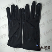 High-grade non-Pilling high elastic spandex jewelry special gloves black and white autumn winter warm short men and women dance wholesale