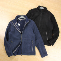 A Jin more thick fleece autumn and winter stand collar casual jacket zipper large size warm clothes mens clothing