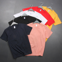 Both men and women can wear comfortable comb cotton pure cotton fashion soft - collar casual T - shirt short - sleeved mens clothing