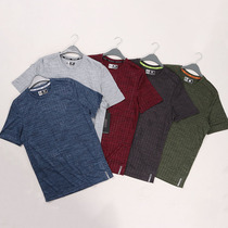 Rare technology fabric Summer dry air outdoor sports and leisure running round - sleeve T - shirt menswear