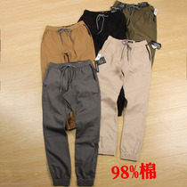 Niu pants to a casual pants 98% cotton tide loose casual stretch stretch leg trousers pants mens pants