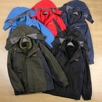 Two-piece outdoor suit with inner tank three-in-one windproof waterproof mountaineering suit large size coat winter mens clothing