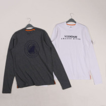 Original 40 USD high-end heavy pound t thick real pure cotton European and American long sleeves T-shirt loose increase code beating bottom casual mens clothing