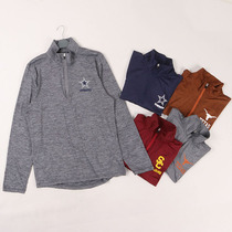 Breathable Speed Dry Cation Semi-zip Loose Casual Big Code Sports Fitness Soft Elastic Long Sleeve T-shirt