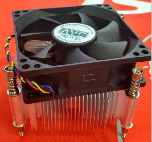 AVC copper core CPU radiator ultra silent 4-pin line temperature-controlled 1155 1150 i3 i5 CPU fan