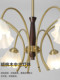 French-Style Cream Bellflower Main Light for Living Room and Hall, French Mid-Century Pastoral Floral Dining Room Light, Simple Bedroom Light