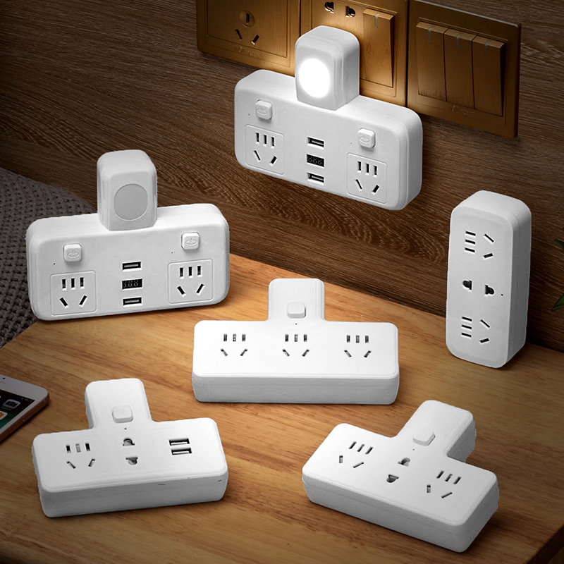 Household socket converter plug with usb power strip wireless multi-function socket panel porous without wire
