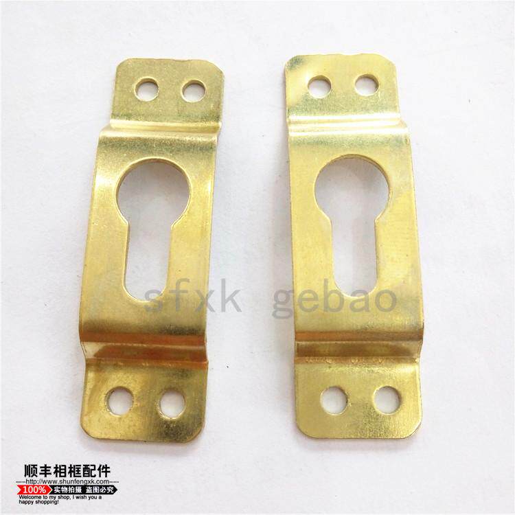 Gold four eyes large dark hanging photo frame four holes dark hanging gold dark hanging hook hanging ring photo frame cross stitch hardware accessories