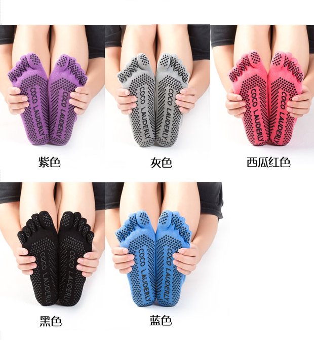 Mua 2 tặng 1 găng tay yoga chống trượt mùa đông cotton thấm mồ hôi thể dục thấm mồ hôi điểm tập thể dục YOGA phụ trợ thảm tpe