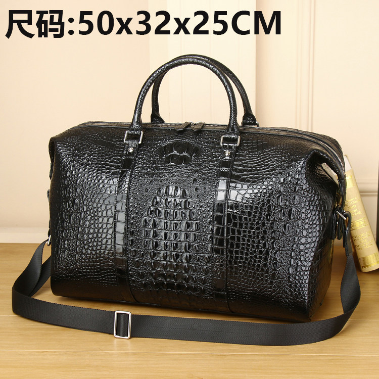 Large Genuine Crocodile Travel Backpack for Men Luxury - Detail image 1
