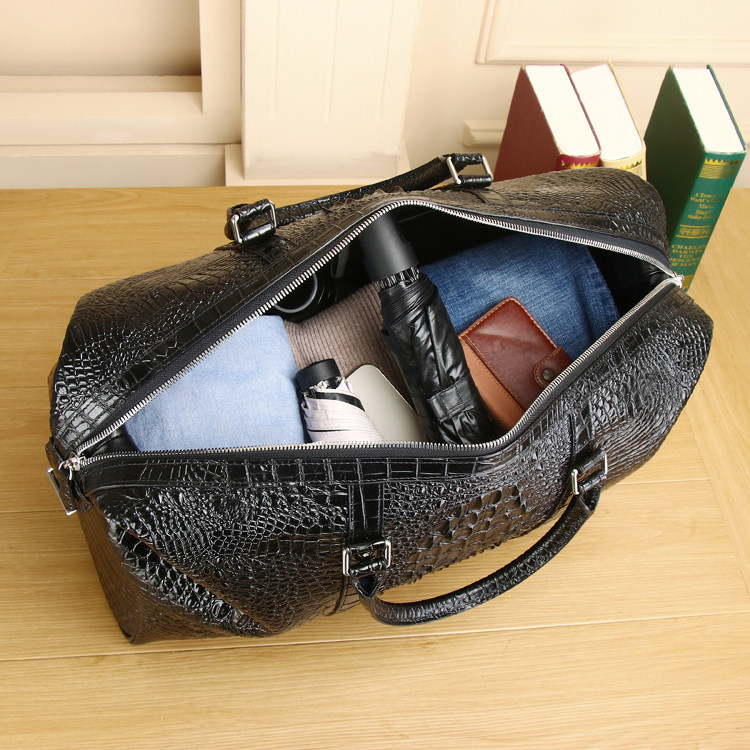 Large Genuine Crocodile Travel Backpack for Men Luxury - Detail image 4