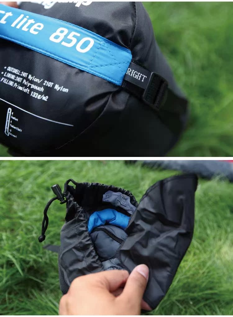 Túi ngủ Kingcamp xác ướp siêu nhẹ siêu ấm mùa xuân và mùa thu túi ngủ mùa đông KS3183 Hoa Kỳ Primaloft - Túi ngủ túi ngủ văn phòng mùa hè