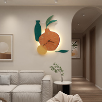 Modern minimalist hanging clock Living room Home Fashion timepieces Light extravaganza Creative Nets Red Wall Lights Art Decor Clock Hanging Wall