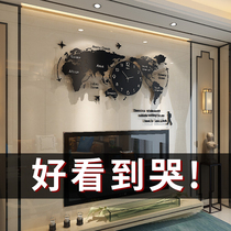 Light luxury Net red clock wall clock living room modern simple Nordic personality creative fashion clock home Bell ornamental watch