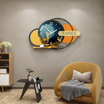 Nordic Light Luxury hanging clocks Creative modern minimalist clocks Living room Internet Red home Fashion personality hanging wall Atmosphere clock