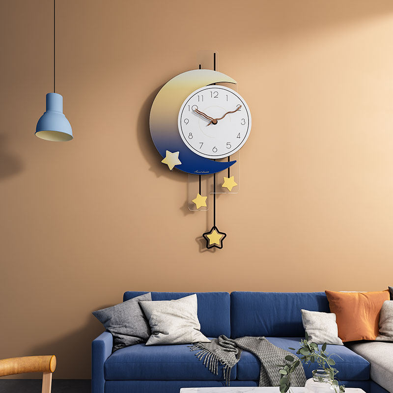 Net Red Modern Brief Hanging Clock Living Room Home Fashion Creative Watch Light Luxury Dining Hall Atmosphere Hanging Wall Decoration Clock