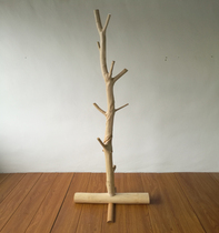 Wood feast log solid wood original ecological real branch hanger Creative bed and breakfast hook decorative wall hanging coat rack