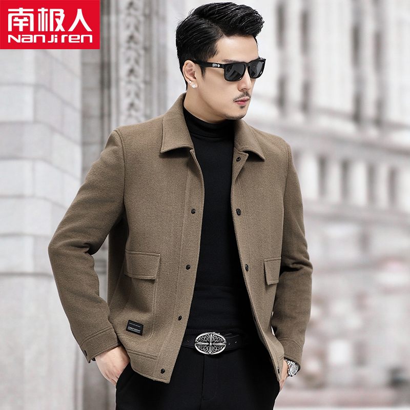 2025 New Men's Double-Sided Cashmere Jacket with Lapel, Winter Thickened Goose down Lining, High-End Woolen Coat 2025 New Men's Double-Sided Cashmere Jacket with Lapel, Winter Thickened Goose down Lining, High-End Woolen Coat