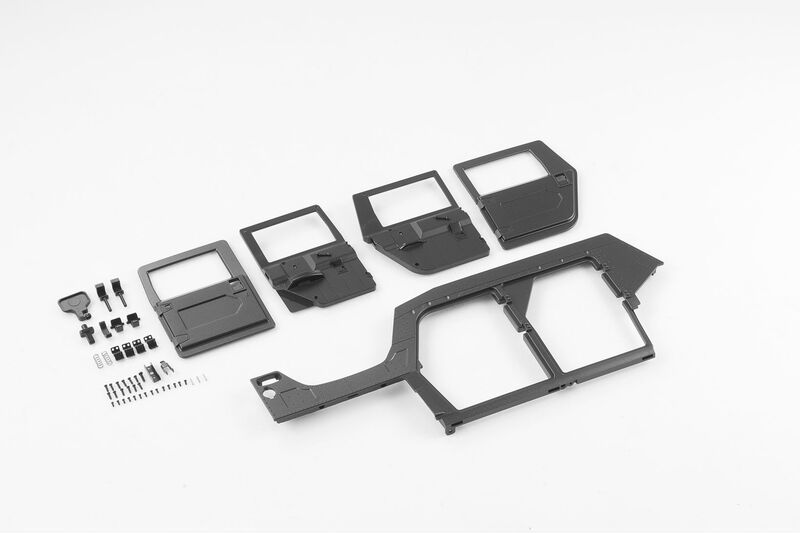 Fms 1:12 Hummer H1 Accessories 2 Door Panels, Suspension, Anti-Collision, Dashboard, Roof Cover and Other Parts