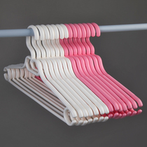 Plastic hangers Sweater coat heavy clothes hang thickened household thickened non-slip rotatable damage repair
