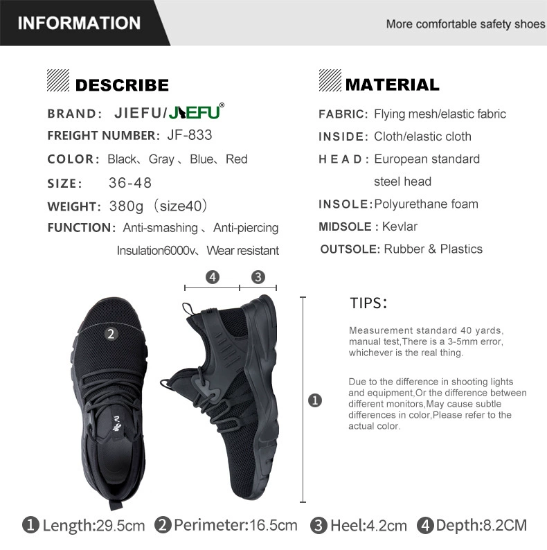 Labor protection shoes men's cross-border steel toe cap waterproof anti-smash anti-puncture breathable anti-slip work safety shoes safety shoes