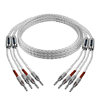 Yangyang Fever Audio Cable 7N Single Crystal Copper Silver-Plated Speaker Cable 16 Strands Hifi Audio Cable Amplifier Speaker Connection Cable