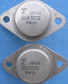 Original imported disassembly gourd low power amplifier gold seal pairing tube 2SA1072 2SC2522 a pair of 16 yuan