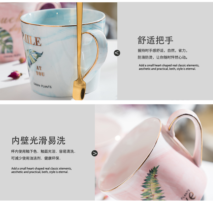Cốc mèo sáng tạo với nắp muỗng cốc gốm cốc hoạt hình vài ly cốc cà phê cốc sữa cốc văn phòng - Tách bình thủy lock&lock