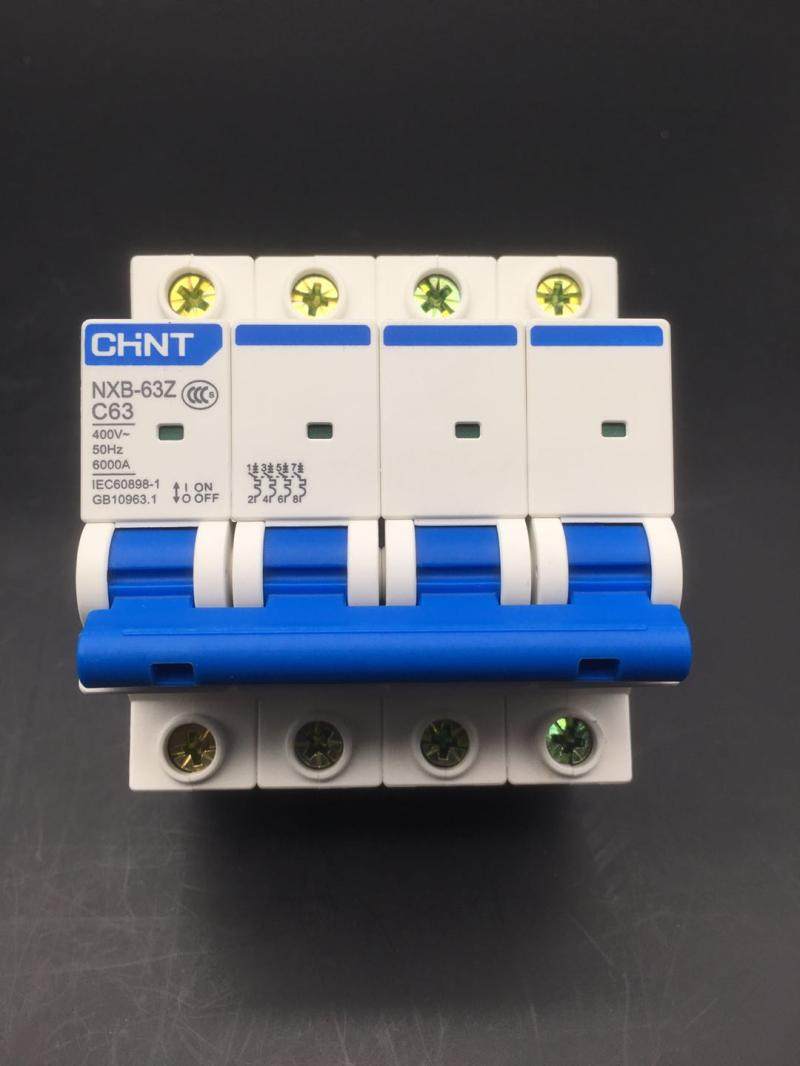 CHNT Zhengtai circuit breaker NXB-63-1P2P3P4PC63AC16AC2A1A4A air switch rail installation