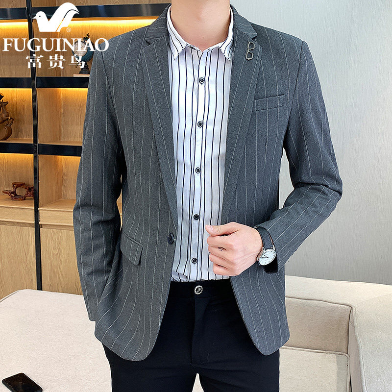 Rich Guido High-end Men's Dinner West Suit Spring Fall Han Edition Trend Business Casual Handsome Young Suit Jacket Man