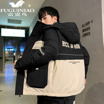 Rich and expensive bird lovers duvet clothing for men 2021 new autumn and winter warm and cold-proof leisure 100 hitch cap jacket
