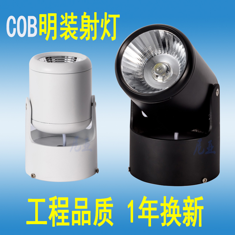 Surface mounted spotlights LED TV background wall universal COB lighting small spotlights 360 degree rotating ceiling ceiling projection lights