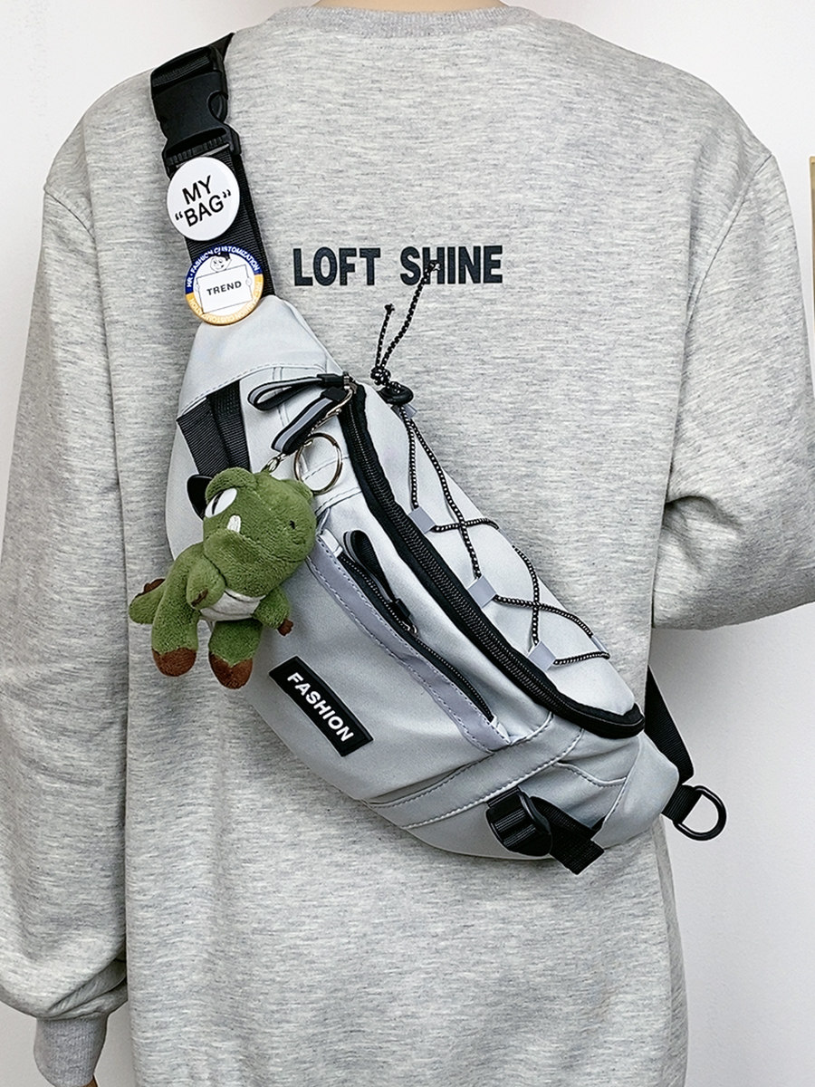 Chest Bag for Men and Women ins Trendy Casual Crossbody Small Backpack New Versatile Fashion Shoulder Bag Cycling Travel Waist Bag