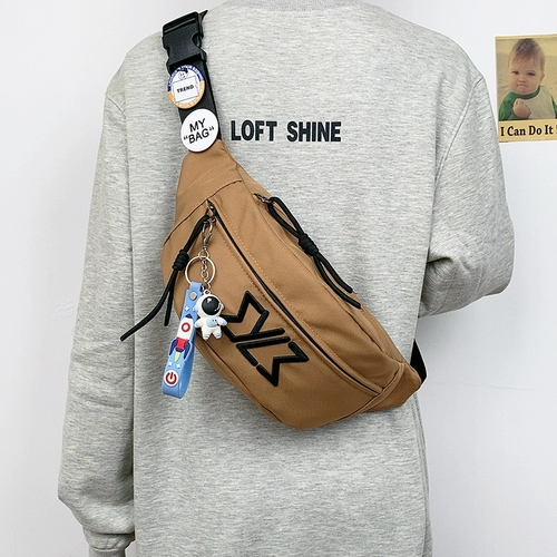 Tide, нагрудная сумка подходит для мужчин и женщин для отдыха, японская сумка для телефона, универсальная сумка на одно плечо, поясная сумка, в корейском стиле