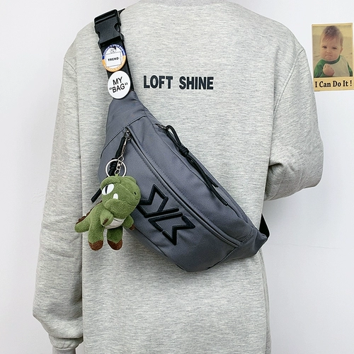 Tide, нагрудная сумка подходит для мужчин и женщин для отдыха, японская сумка для телефона, универсальная сумка на одно плечо, поясная сумка, в корейском стиле