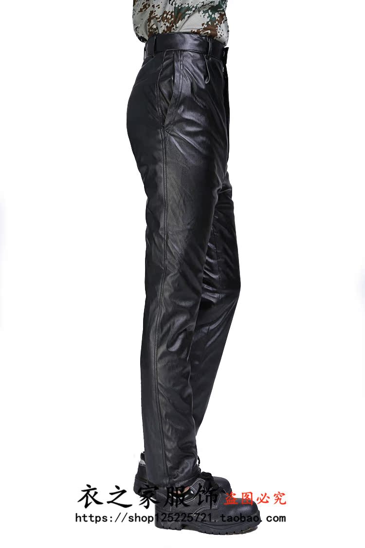 Pantalon cuir homme droit pour hiver - Ref 1477530 Image 11