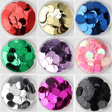 DIY Fish Scale Sequins, Handmade Clothing Accessories, 10mm Edge Hole Flat Sequins, Jewelry Accessories, Hand-Sewn Hanging Sequins